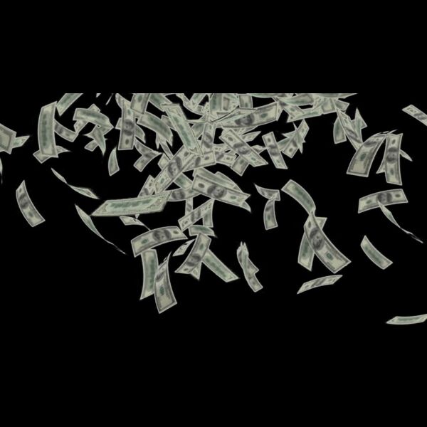 Falling Money PNG Photo Thumbnail